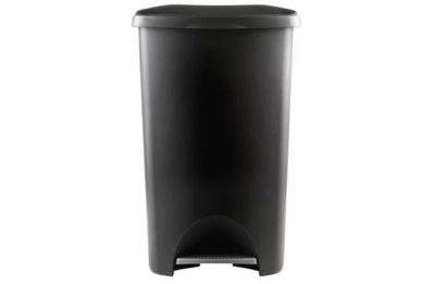HOME 50 Litre Pedal Bin - Black.